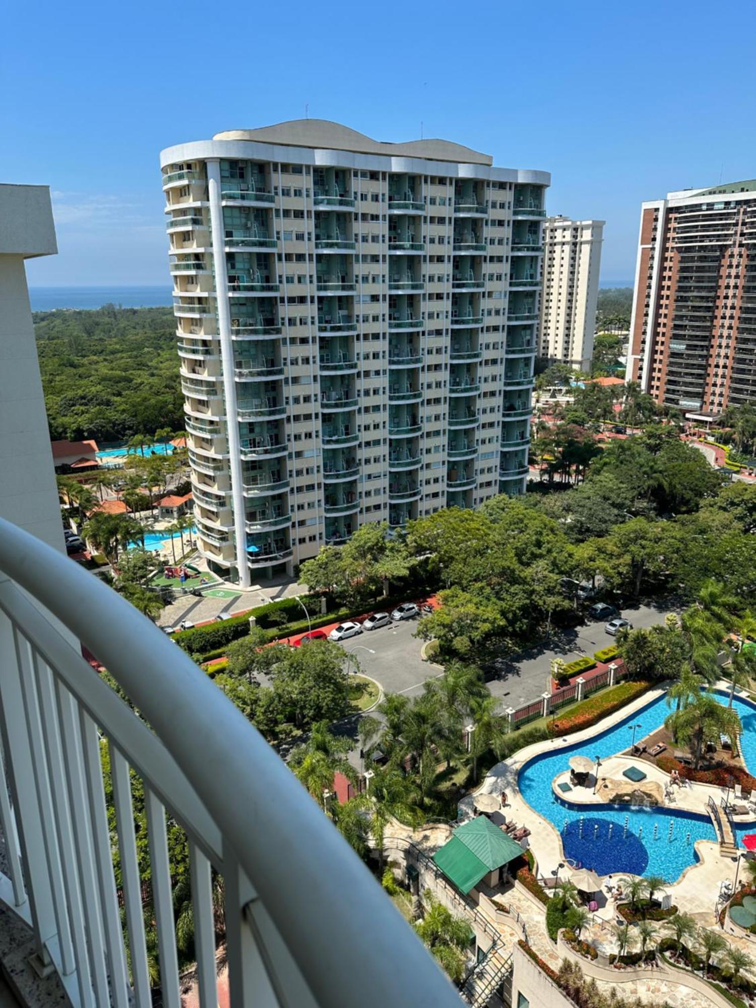 Flat Com Vista Panoramica -15- Na Barra Da Tijuca - Estacionamento Gratuito - Frigobar - Ar Condicionado - Piscina - Academia - Balsa Para Praia Gratis - Varanda - Vista Parcial Mar E Lagoa Rio de Janeiro Exterior foto